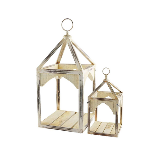 Metal and Wood Lantern