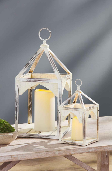 Metal and Wood Lantern