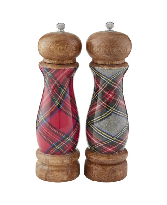 Tartan Salt & Pepper Grinder Set