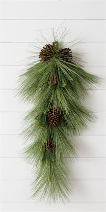 White Pine with Spruce Tips and Cones-Swag