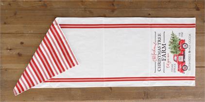 Two-Sided Table Runner-Christmas Tree Farm