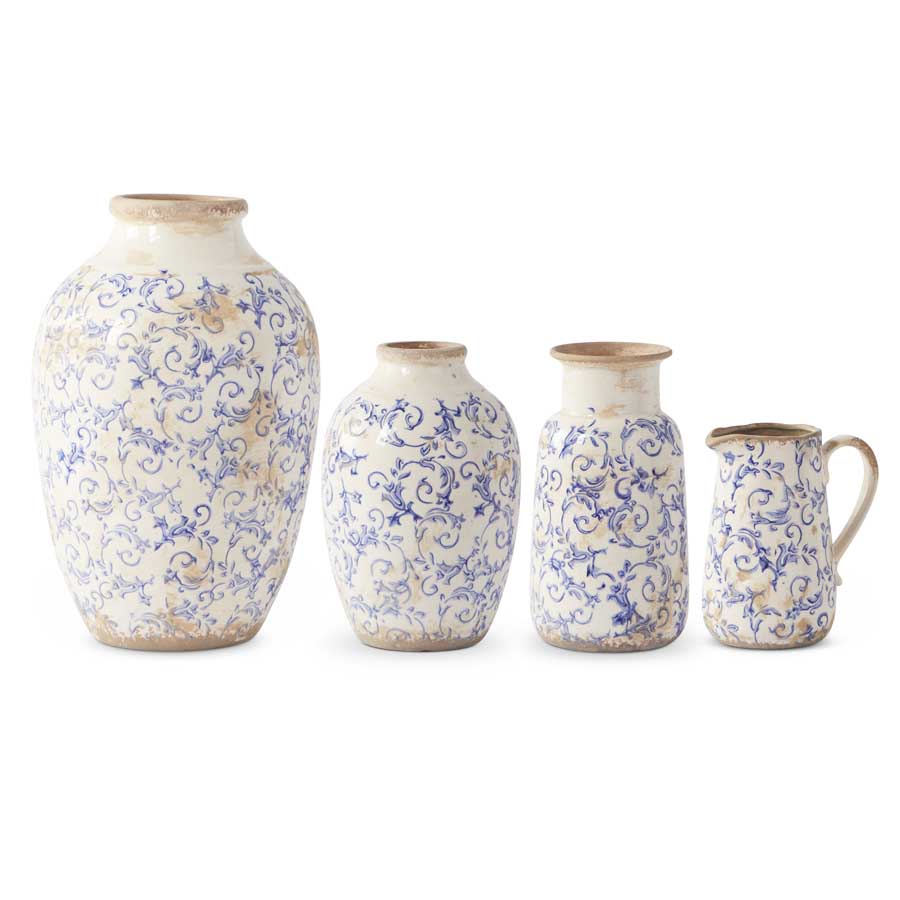 Vintage Blue and White Vases