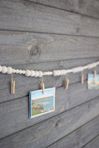 Wooden Garland with Clothes Pins