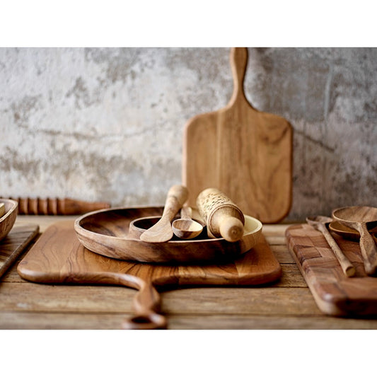 Acacia Wood Cheese/Cutting Board w/ Handle