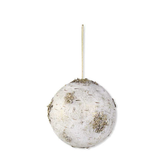 Round Gold Washed Birch Ball Ornament