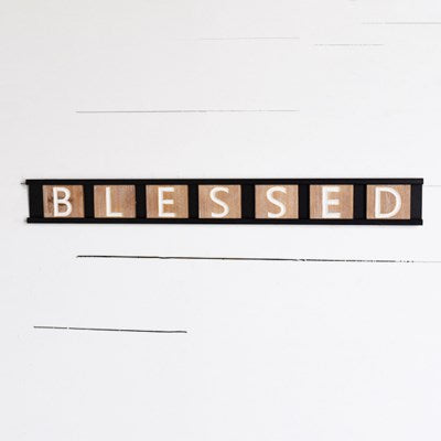 Tin Blessed Sign