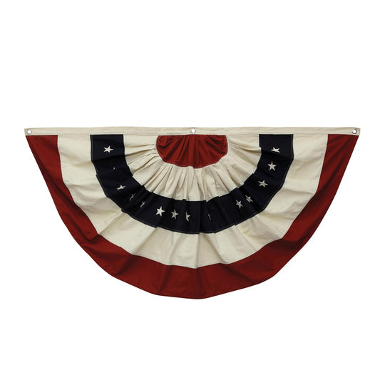 Cotton Fabric Americana Bunting w/ Grommets