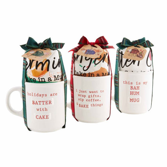 Holiday Cake In Mug Sets