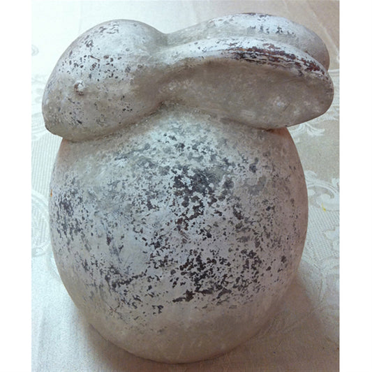 Ceramic Rustic White Bunny