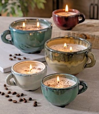 Large Coffee Cup Candle