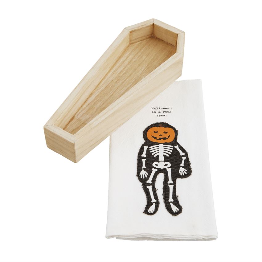 Coffin Cracker Dish and Towel Set