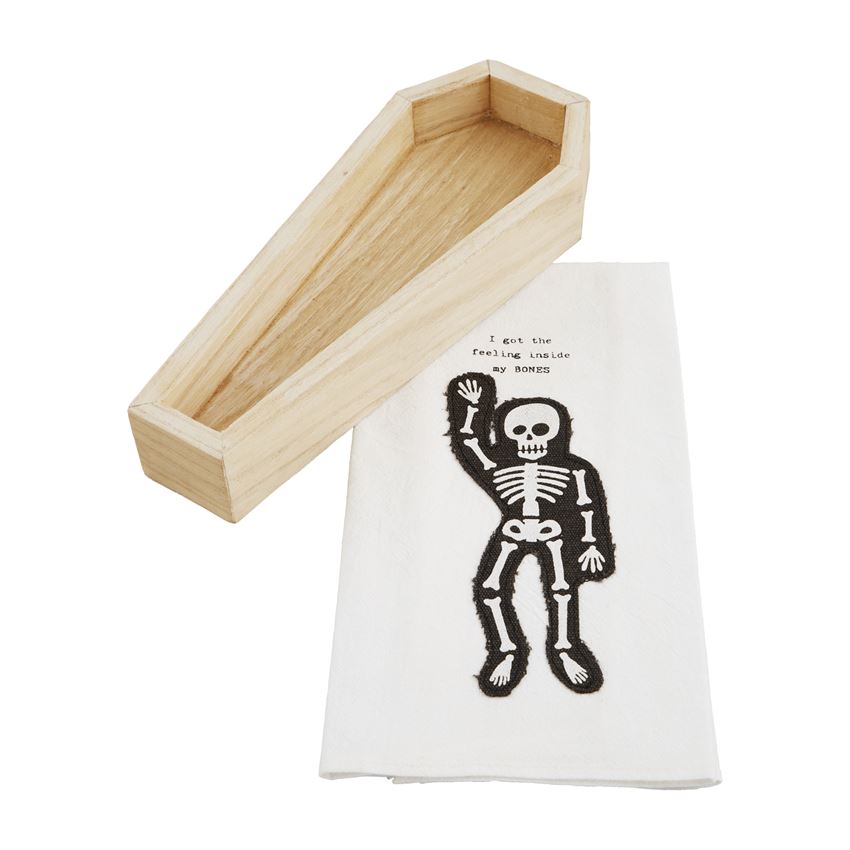 Coffin Cracker Dish and Towel Set