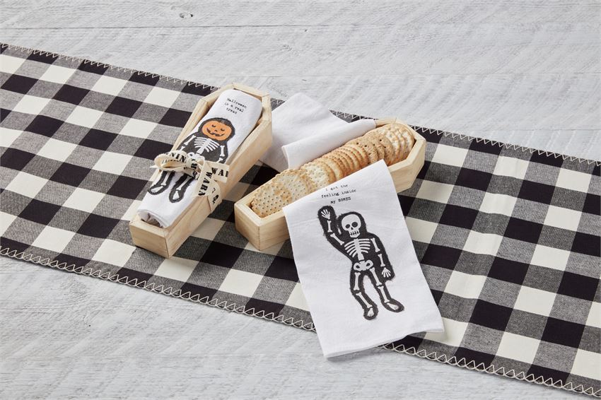 Coffin Cracker Dish and Towel Set