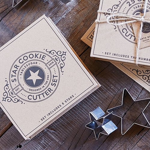 Cardboard Book Star Cookie Cutter Set