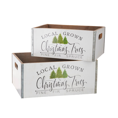 Local Grown Christmas Trees Crate