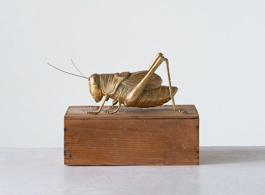 Gold Resin Cricket