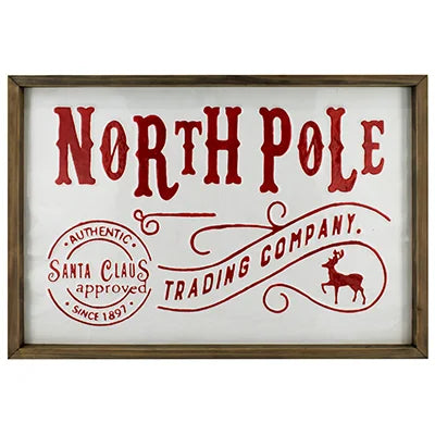 North Pole Wall Sign