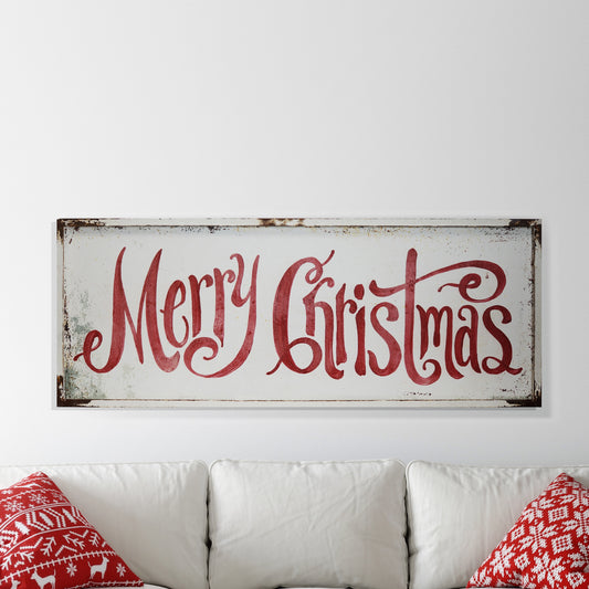 WOOD SIGN "MERRY CHRISTMAS"