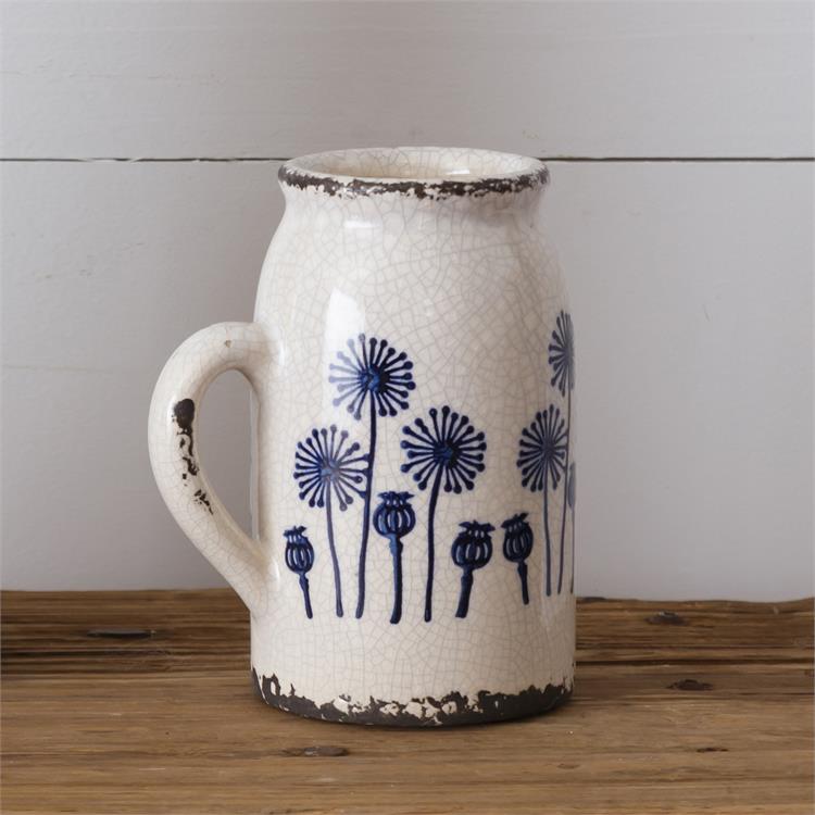 Dandelion Pottery With Handle