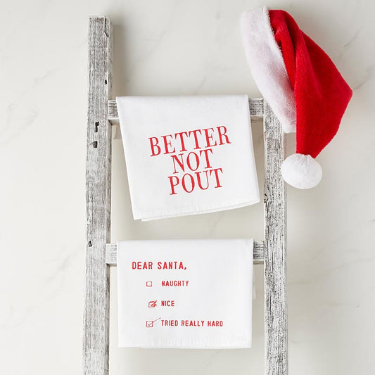 Dear Santa Checklist Towel