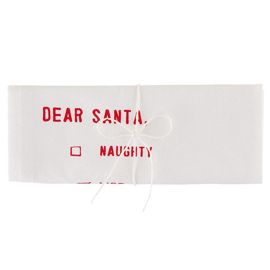 Dear Santa Checklist Towel