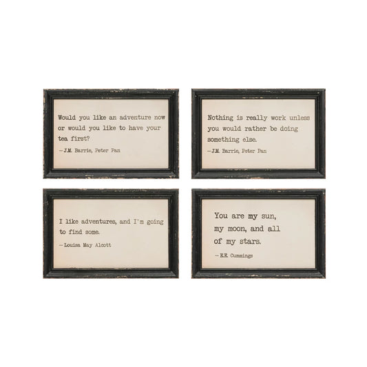 Wood Wall Decor with Saying