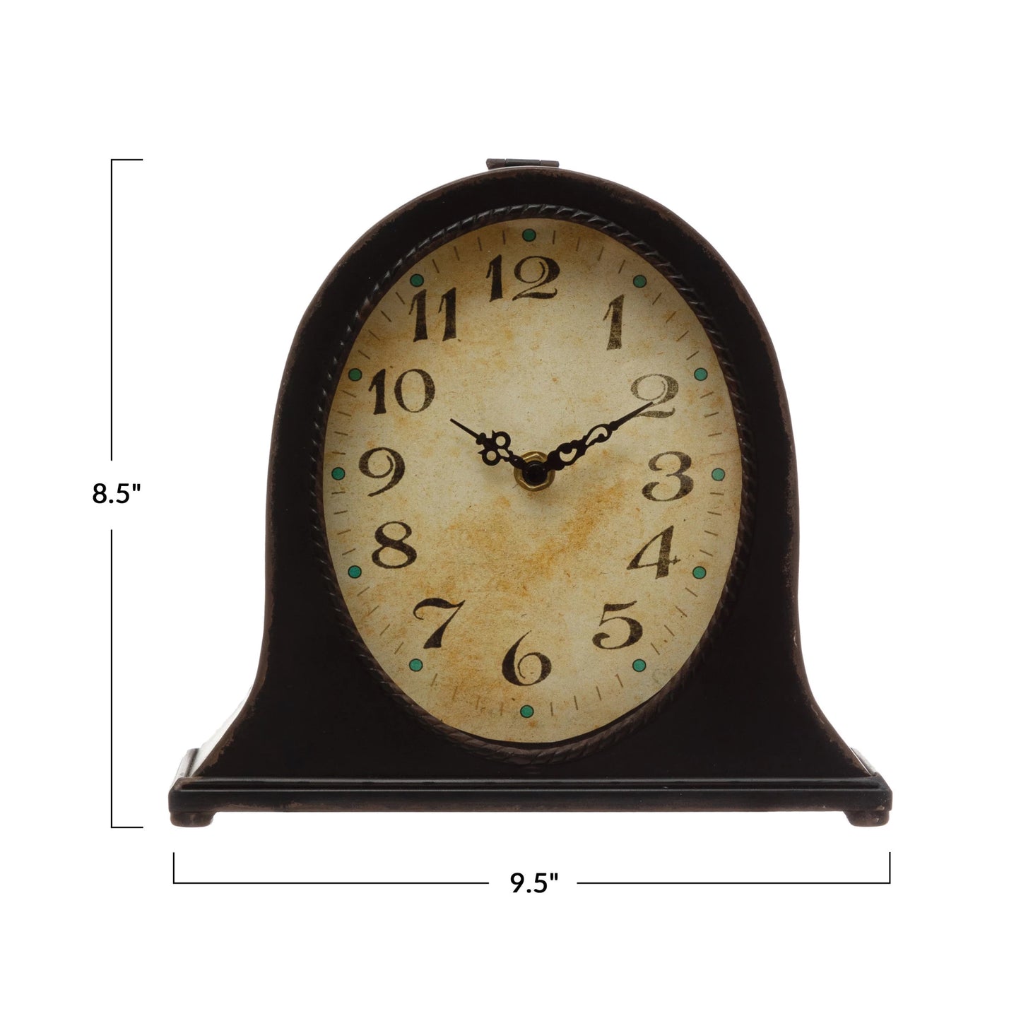 Metal Mantel Clock