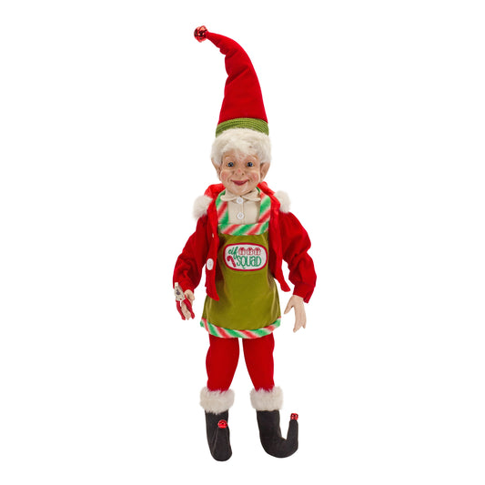 Red & Green Elf Figurine