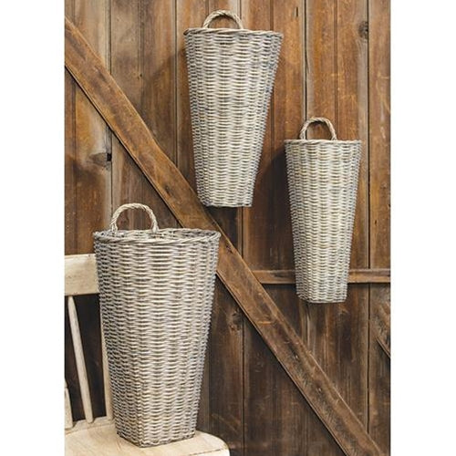 French Grey Wash Jorja Basket