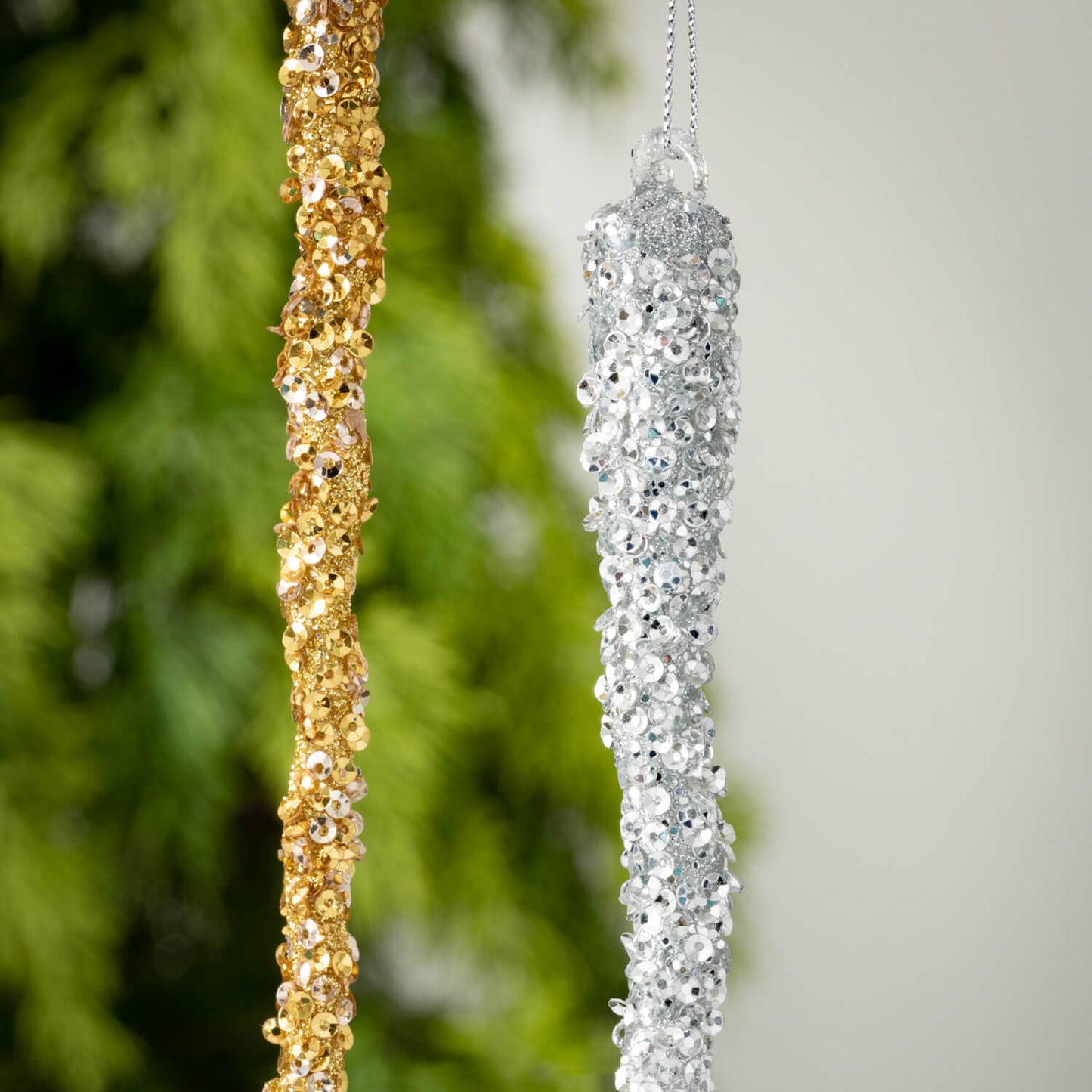 Glass Icicle Ornament