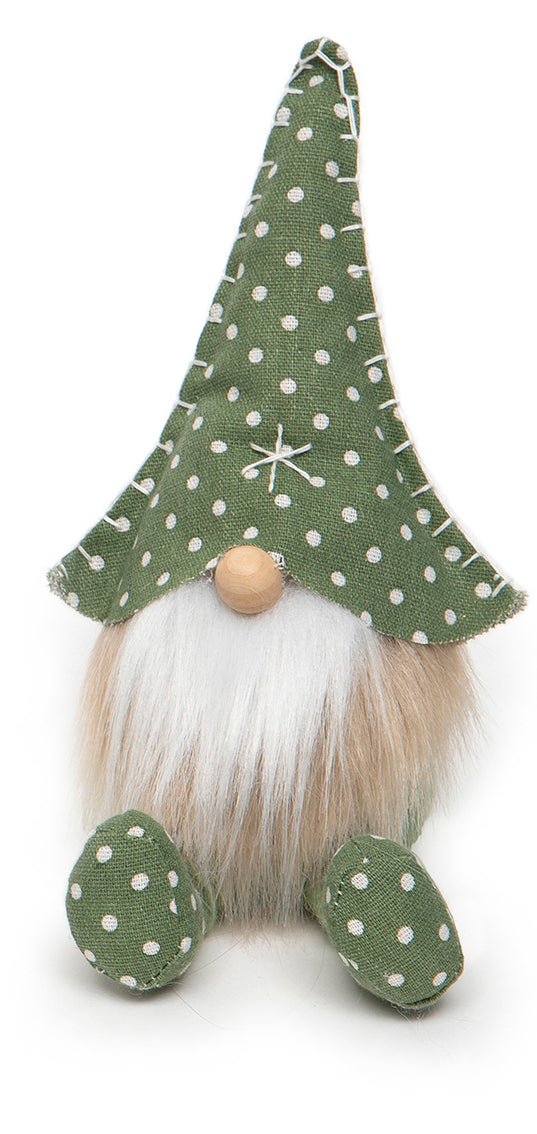 Pindot Gnome With Snowflake Stitching