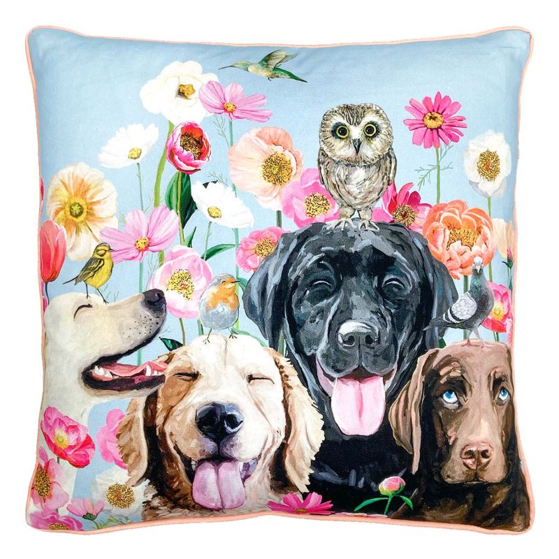 Dogs And Birds, Pillow