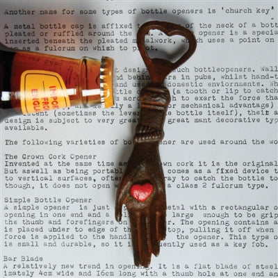 Heart In Hand Bottle Opener