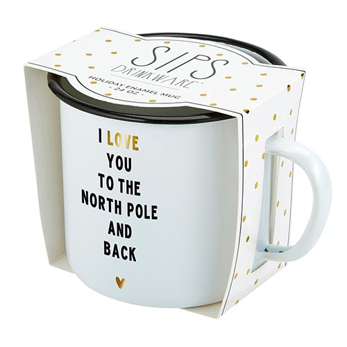 Holiday Enamel Mug - North Pole