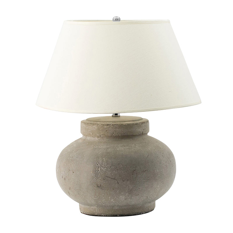 Grey Cement Table Lamp