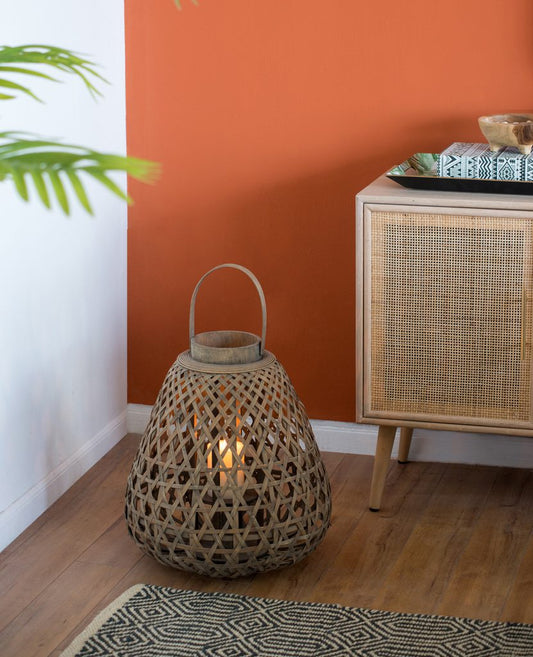 Woven Wood Lantern