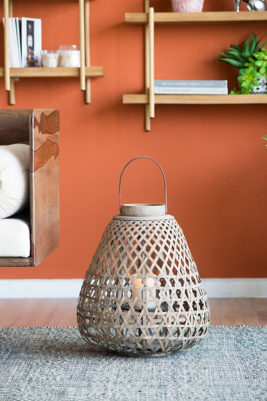 Woven Wood Lantern