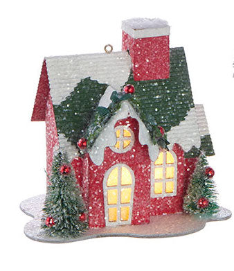 LIGHTED HOUSE ORNAMENT