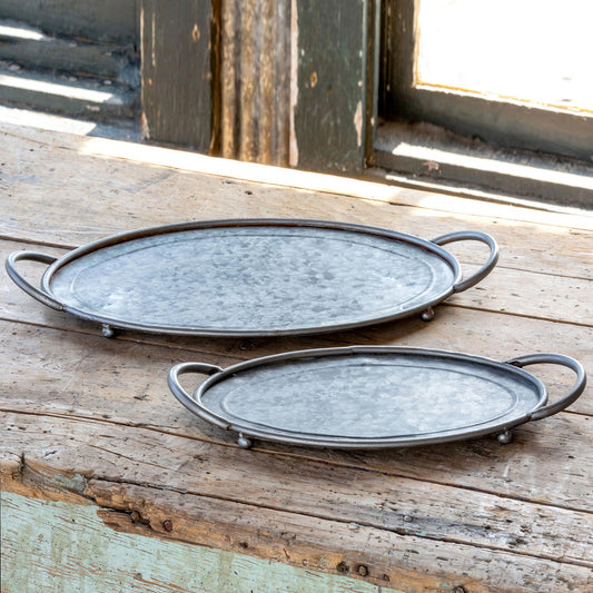 Galvanized Metal Serving Tray