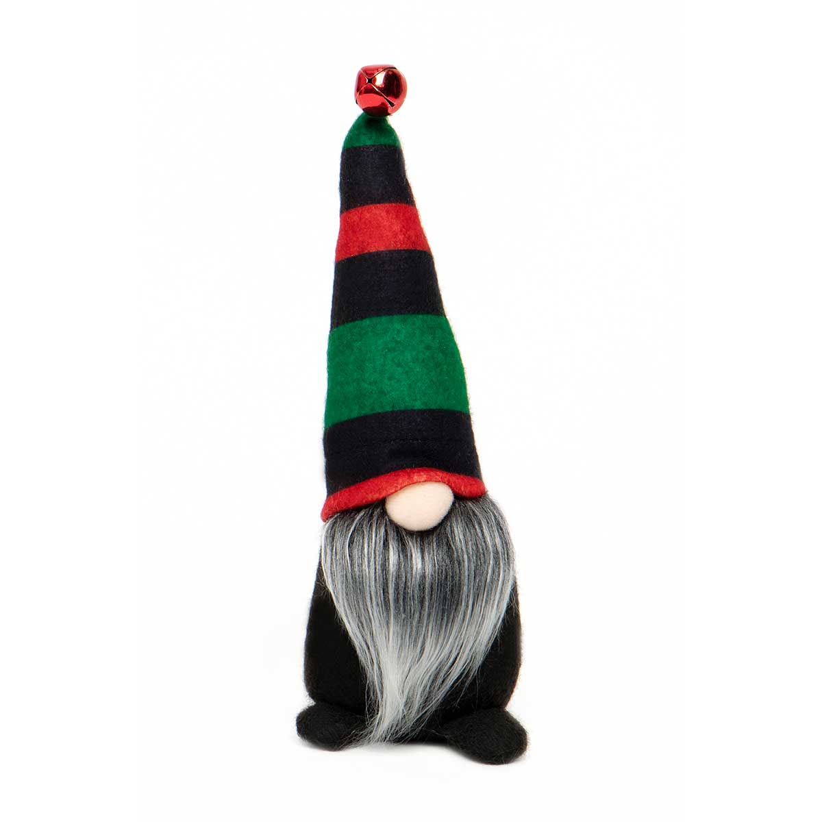 Gnome with Red and Green Stripe Hat