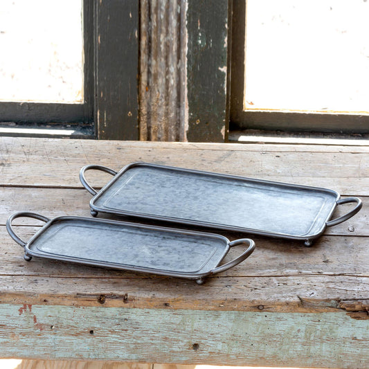 Galvanized Metal Serving Tray