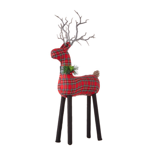 Red Plaid Deer