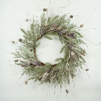 Wreath with Pinecones