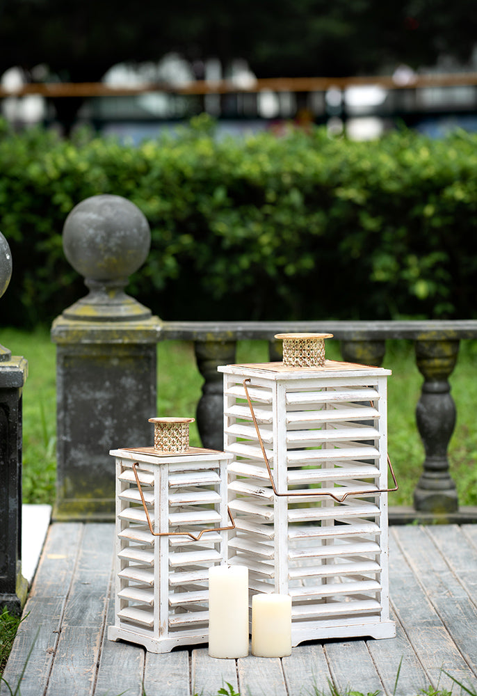 Slotted Hanging Garden Lantern