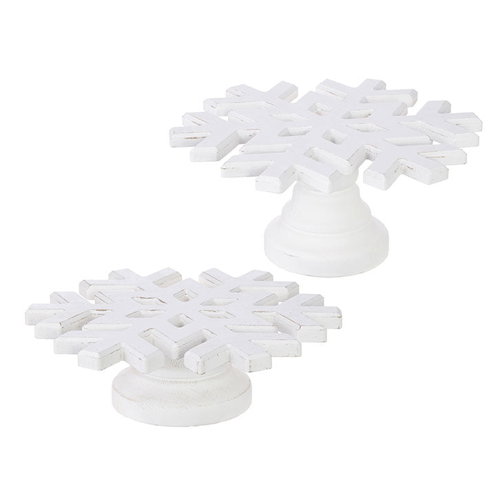 White Snowflake Pedestal