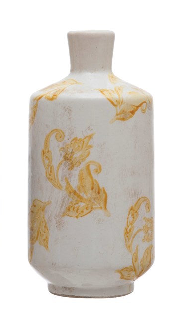 Patterned Terra Cotta Vase