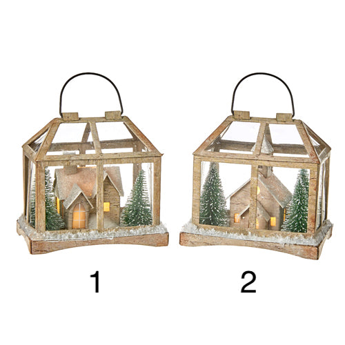 Frosted Terrarium Lighted Ornament
