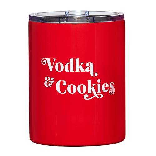 Stainless Steel Tumbler- Vodka & Cookies