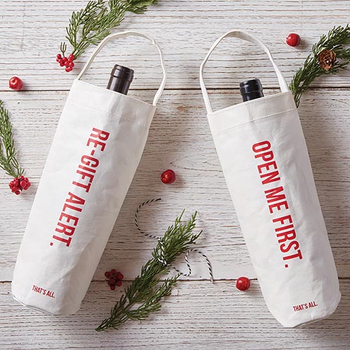 Washable Paper Wine Bag