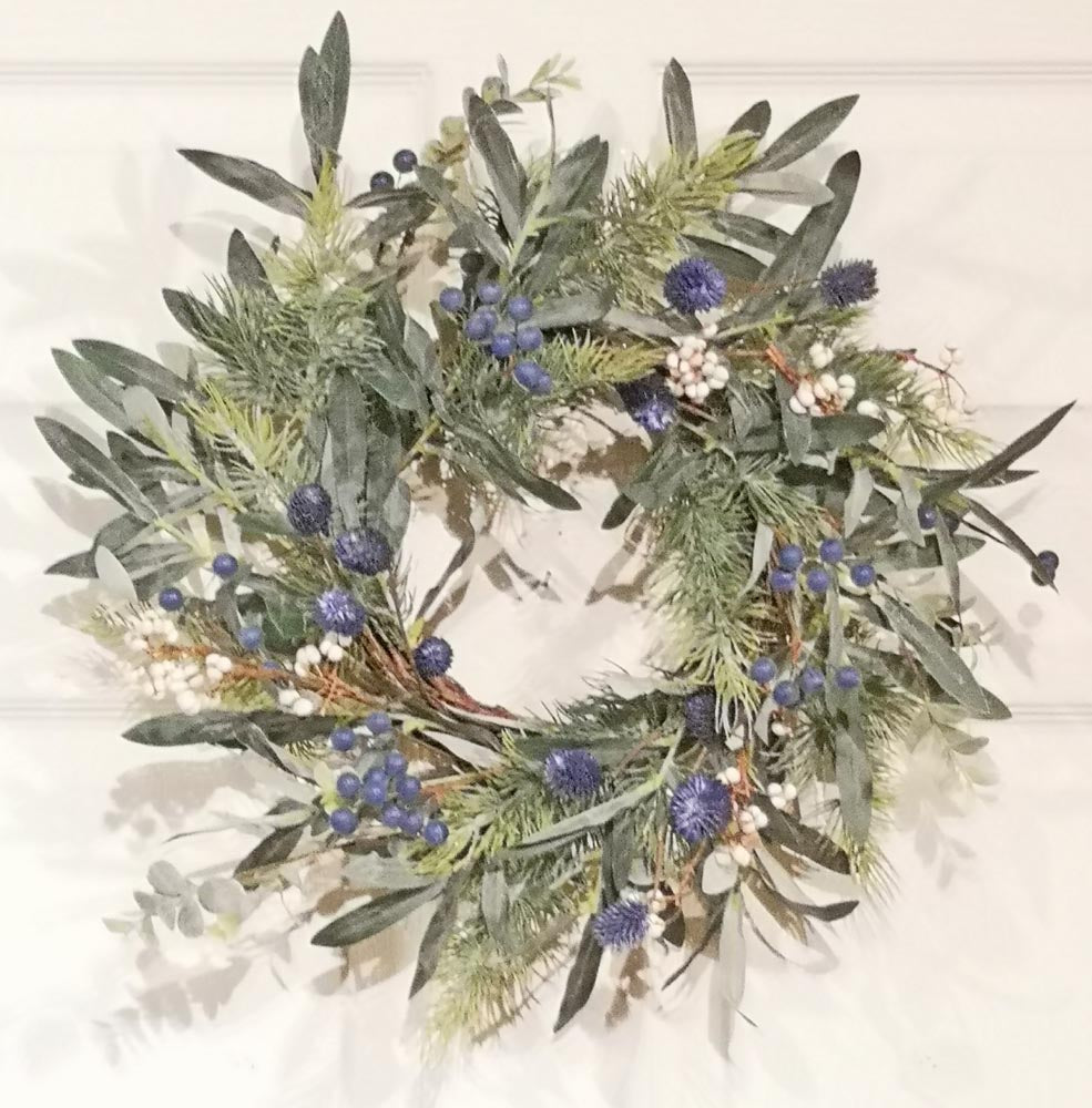 Olive and Blueberry Wreath